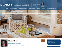 Tablet Screenshot of kathygordon.net